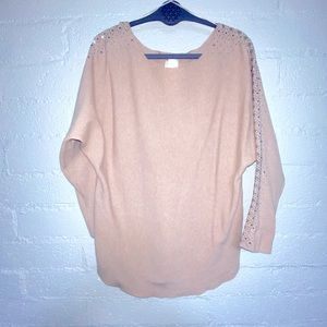 Blush Pink Maternity Sweater